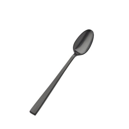 Bon Chef Roman, Ice Teaspoon, Matte Finish, 18/10, 7.25" - Black Matte , set of 12 S3702BM